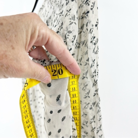 ✅ ISABEL MARANT ETOILE SILK FLORAL BLOUSE SIZE SMALL SHEER - Picture 7 of 7